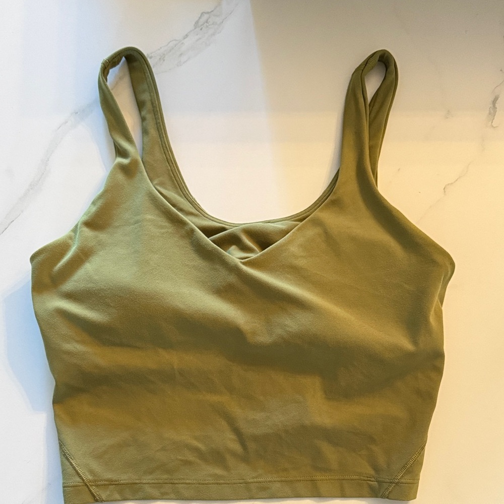 Lulu lemon Olive Green Women's Tank Top